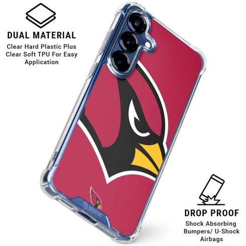 NFL Arizona Cardinals Large Logo Galaxy S25 Clear Case